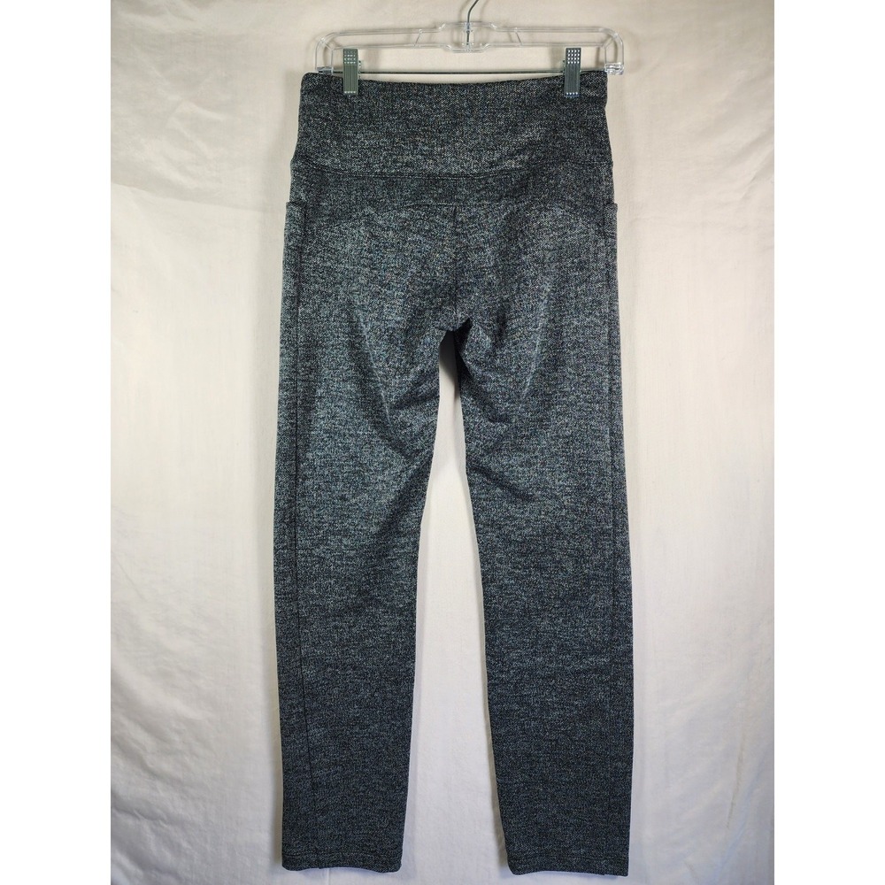 Athleta Herringbone Women S Mercer Leggings Gray Stretch Skinny Athleisure Yoga - Picture 2 of 10